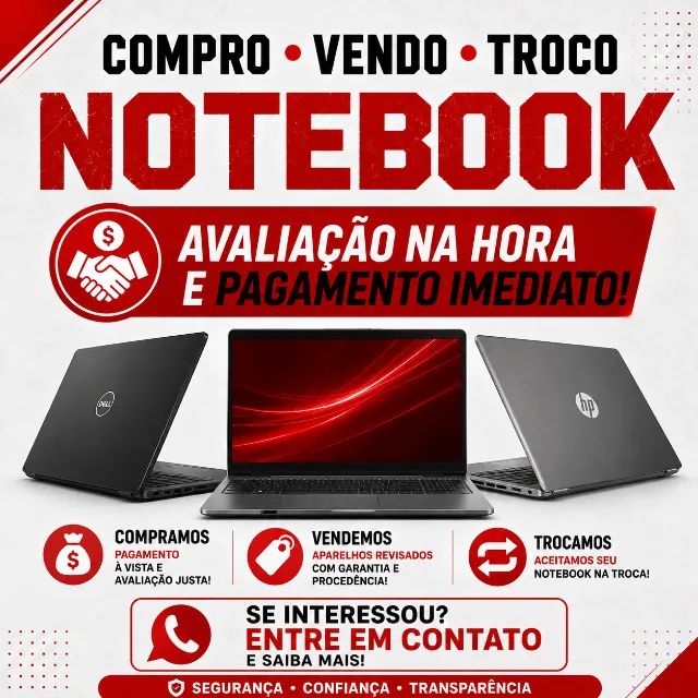 Compra, venda e troca de notebooks