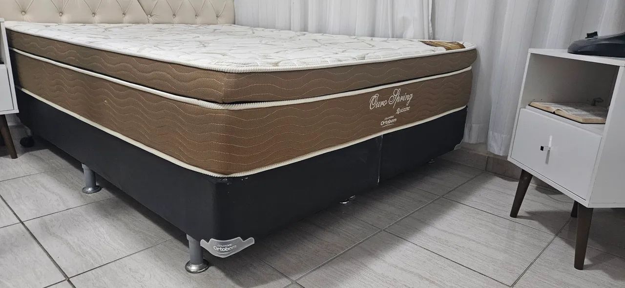 Cama Queen Size Ortobom + base Ortobom - Foto 4