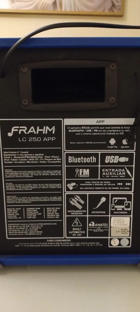 Caixa amplificada Frahm LC 250 100W - Foto 5