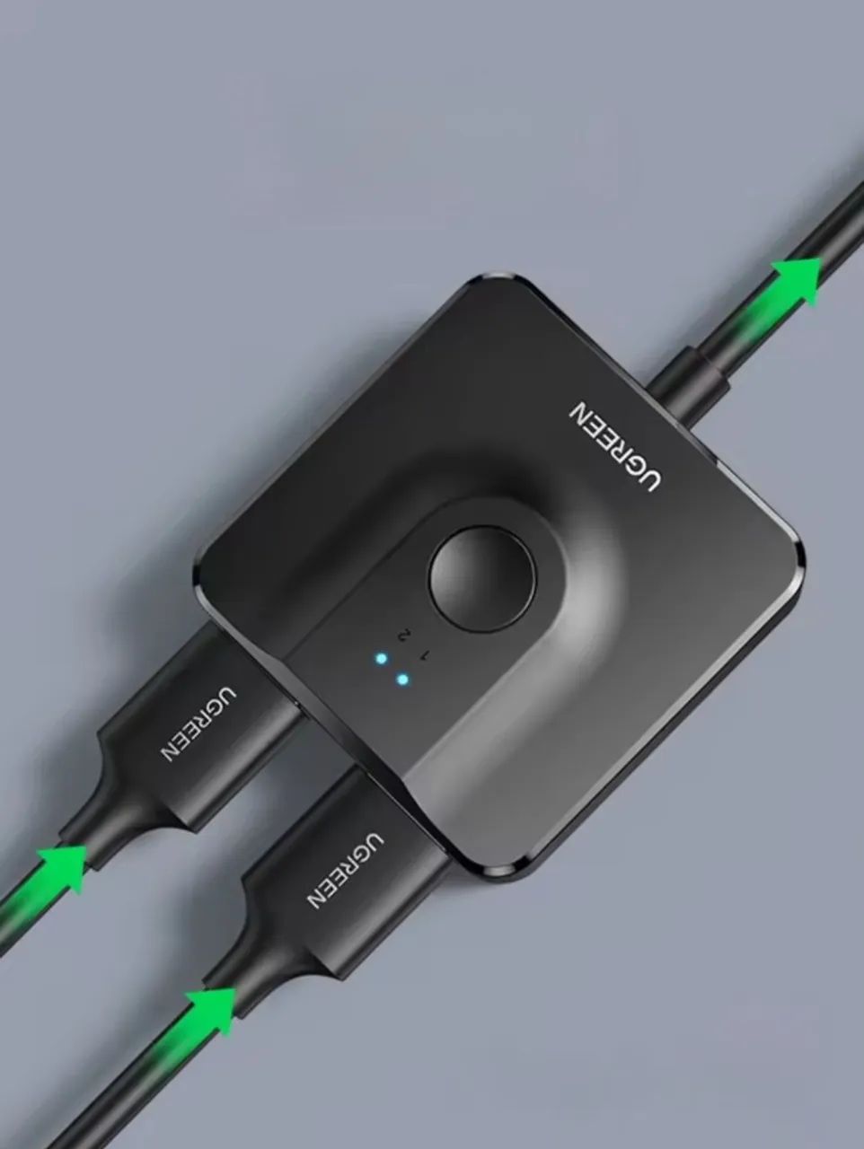 Switch HDMI UGREEN 4K 60Hz 2x1 com Botão Seletor - Foto 2