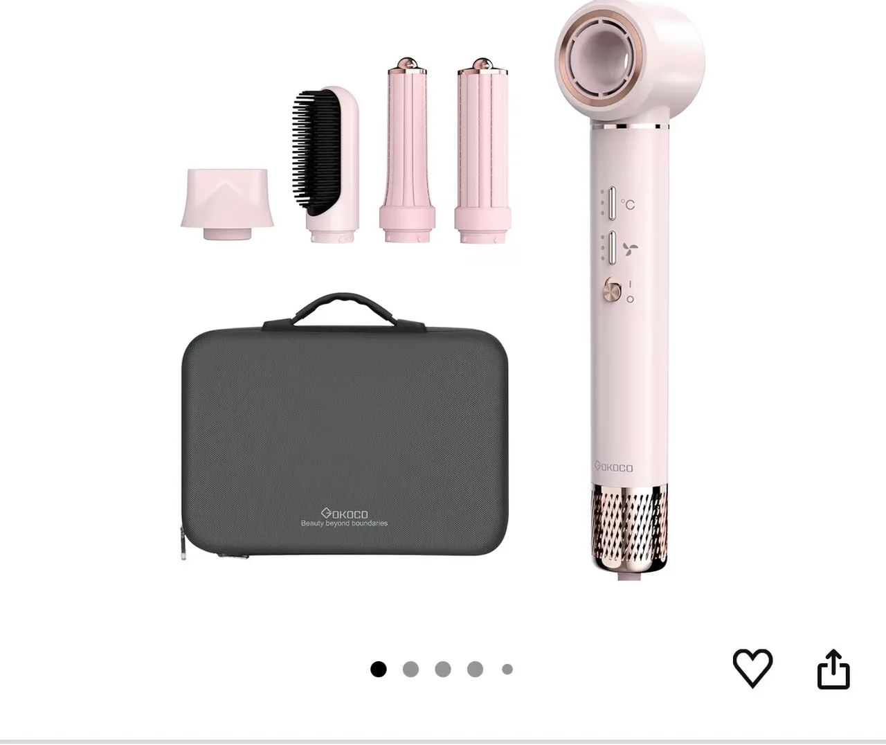 Secador Gokoco 220V Rosa bebê 