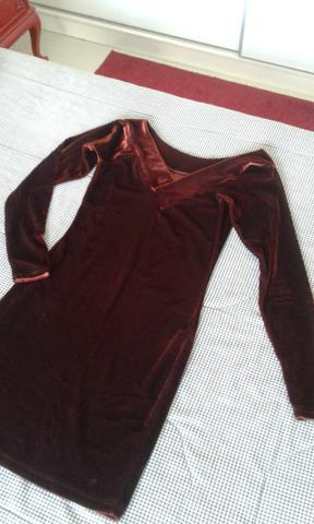 Vestido de veludo marrom - Foto 4