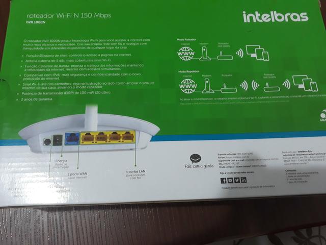 Vendo um roteador Wi-Fi 150 Mbps pra vender logo - Foto 4