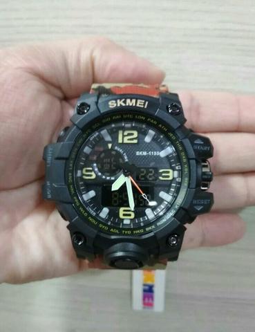 Relógio skmei camuflado original a prova d'água novo - Foto 5