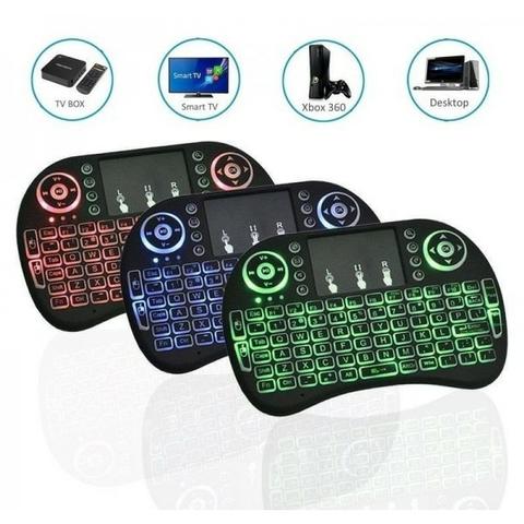 Mini Teclado Wireless Led Controle p/ Smart-TV, Notebook, Consoles - Foto 2
