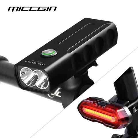 Lanterna Farol + Sinalizador traseiro USB prova d'água