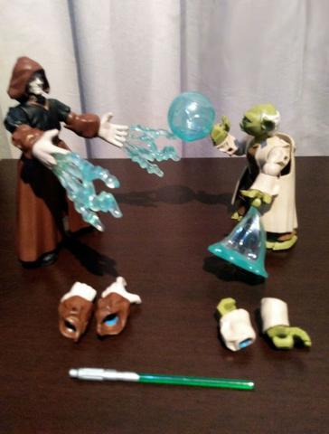 Mestre Yoda x Imperador Palpatine - Star Wars - Foto 4