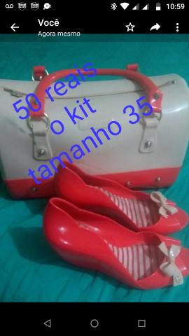 Sandália mais a bolsa