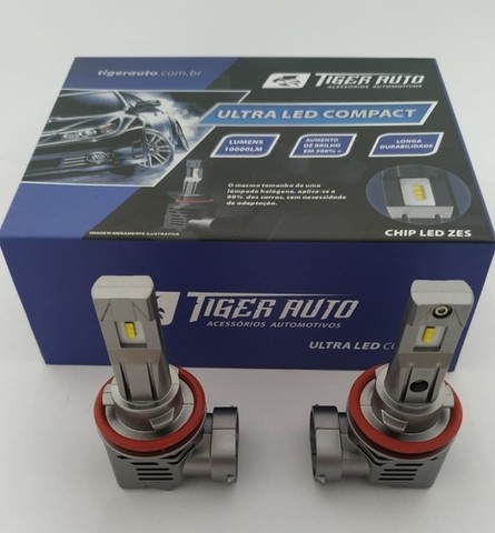 Ultra Led Compact 10 Mil Lumens 6000k  C/ Reator Integrado - H8 / H9 / H11 / H16-2 - Foto 2