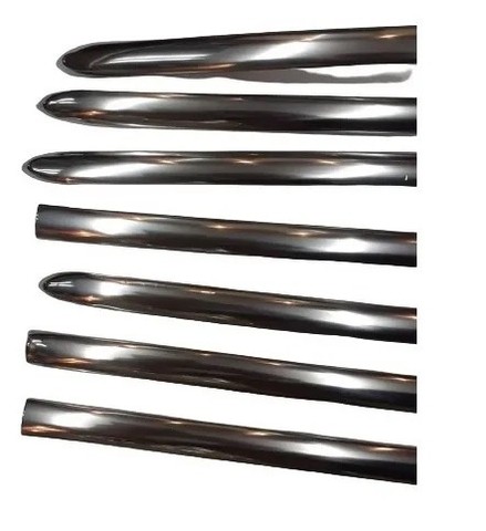 Jogo 7 Frisos Laterais Largos Do Fusca em aço inox