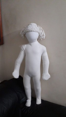 Manequim feminino tecidos