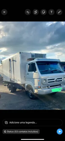 vídeo de caminhão para status, caminhão arqueado