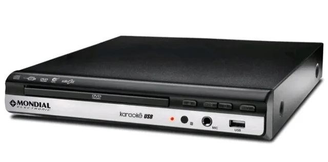 Dvd Player Função Game E Karaokê D-21 Preto Mondial Bivolt