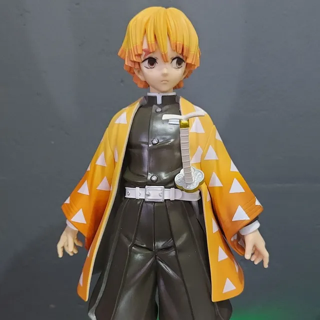 Figma articulado Demon Slayer Zenitsu Agatsuma Kamado Tanjiro Nezuko action  figure boneco kimetsu no yaiba