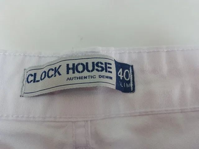 Calça Branca Masculina Slim - Clock House - Foto 2