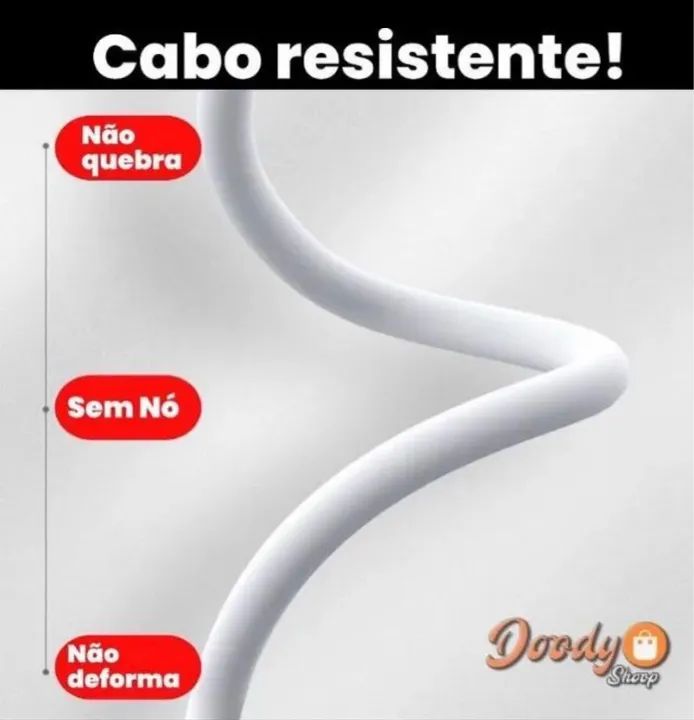 Cabo Lightning para iPhone - entrega grátis + brinde - Foto 5