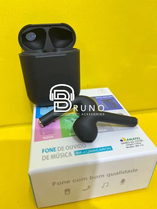 Fone Bluetooth sem fio i12 442876796370964483