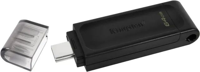 PenDrive Kingston USB-C DataTraveler70 64 GB c/c USB 3.2 Ger 1 velocidade DT70/64gb  - Foto 3
