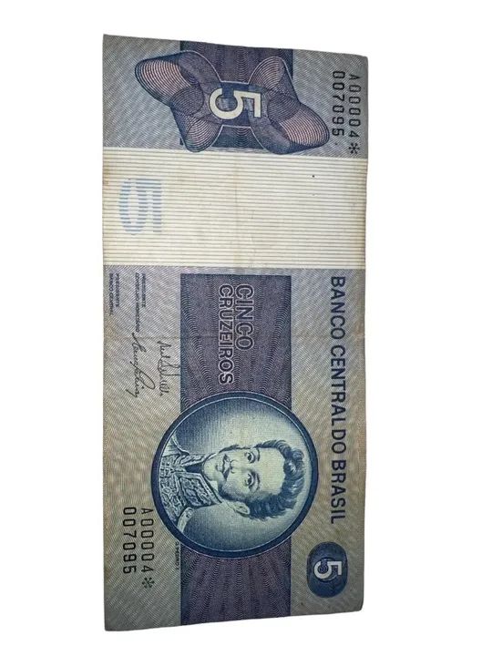 5 Cruzeiros 1970 Série 0004 Reposição Asterisco