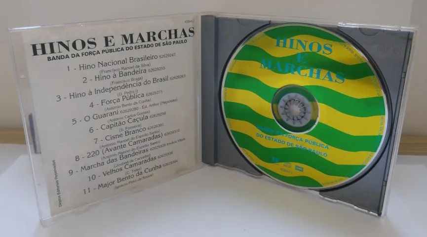 CD Hinos e marchas - Banda da força pública de SP - Foto 3