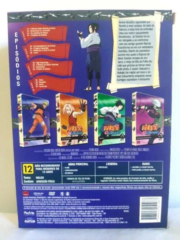 Dvd Naruto Shippuden box 3 - 1º Temporada, Original PlayArte - CDs