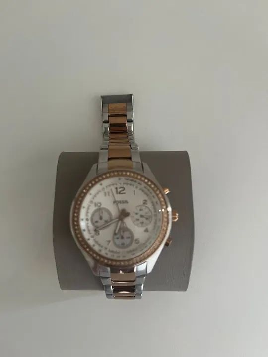Relógio Feminino Fossil - Dourado e Prata - Foto 3
