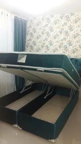 cama box baú e colchão de molas casal - Direto de fábrica - Foto 3