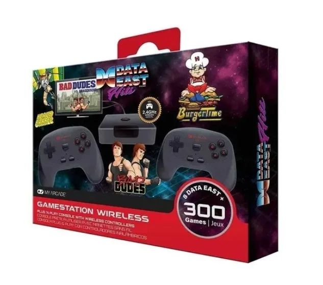 PRONTA ENTREGA | Console Videogame Portátil Retro 2 Controles Sem Fio Data East Hits   - Foto 4