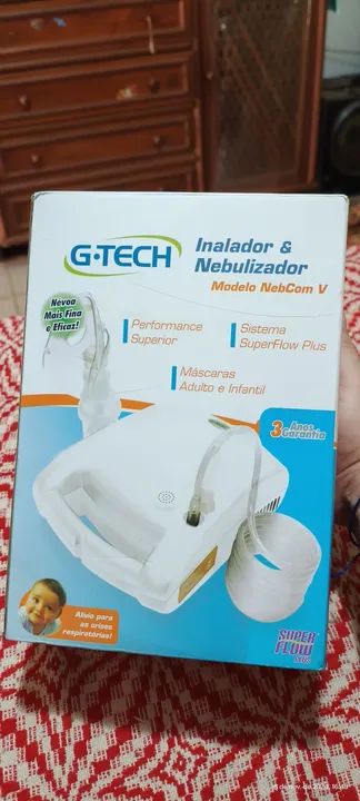 Inalador e nebulizador G-TECH 