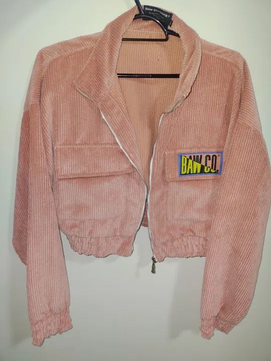Casaco Baw Clothing Rosa Cropped Tam G