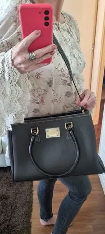 bolsa nunca usada de couro 2 alças corello