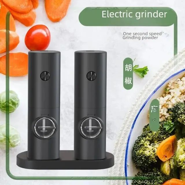 Moedor Pimenta Elétrica Grinder, Gravity Sensing, Ajuste Fine, Grosseiros Moagem
