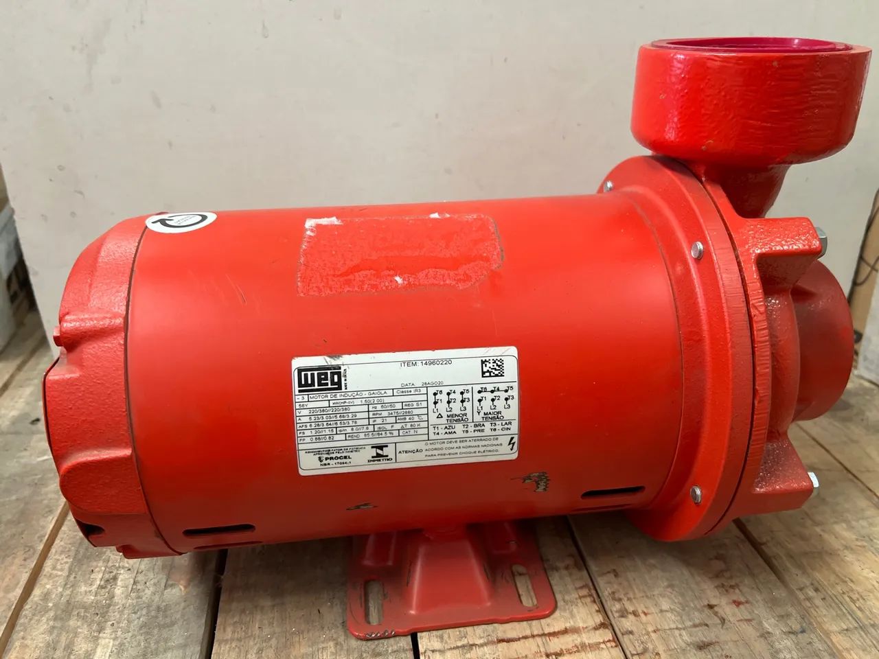 Bomba de Incêndio Schneider Bpi-92s 2.1/2 1 Cv Trifásica 220v/380v - Foto 3