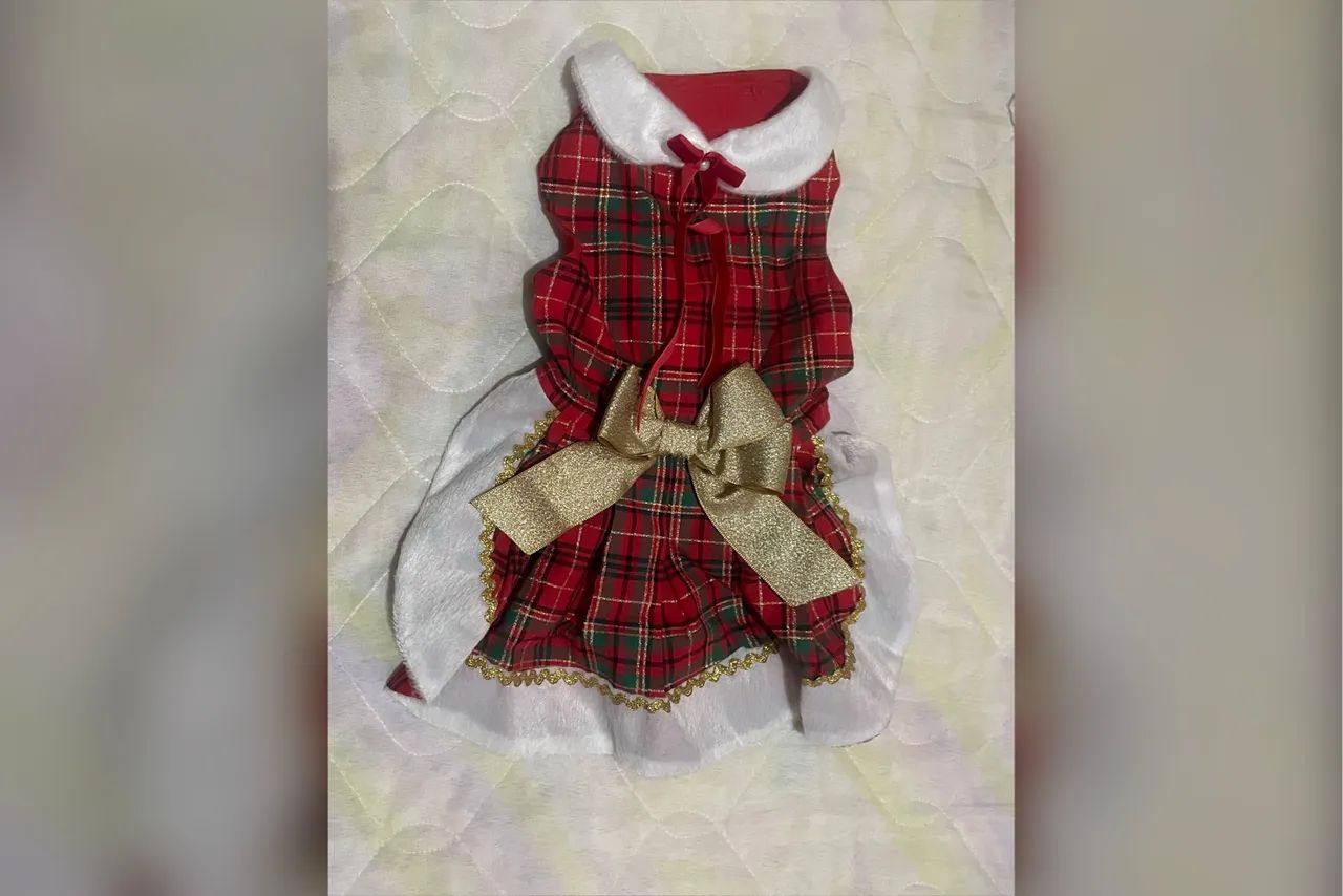Vestido de Natal para Cachorro