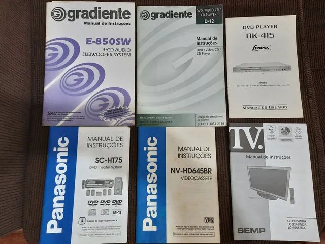 Cada manual; R$ 95,00(raros)