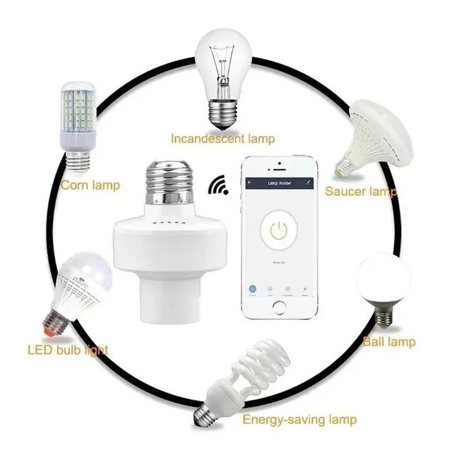 Soquete Bocal Lampada Wifi Tuya, Compatível com Alexa  - Foto 5