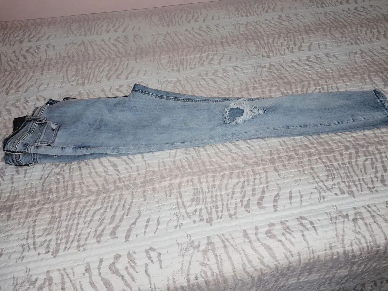Calça Jeans Azul Claro - Tamanho M - Foto 4