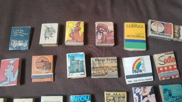Coleção de 25 fósforos antigo 