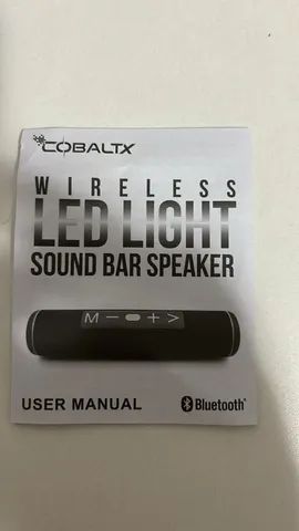 Sound Bar Speaker Wireless Led Light Cobaltx Aparelhos de Som