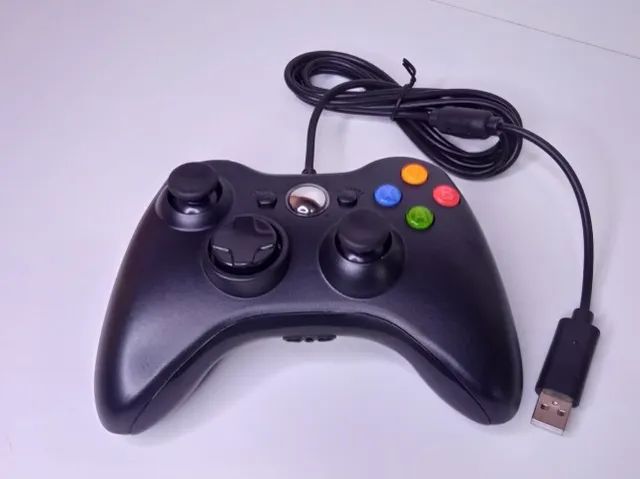 Controle Xbox 360 com Fio Usb X-360 e PC Knup KP-GM033