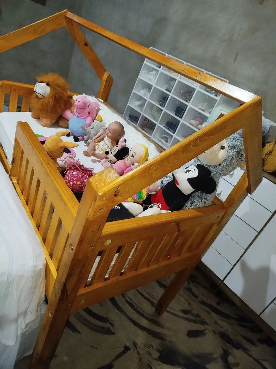 Cama casinha de madeira infantil com colchão Ortobom  - Foto 3