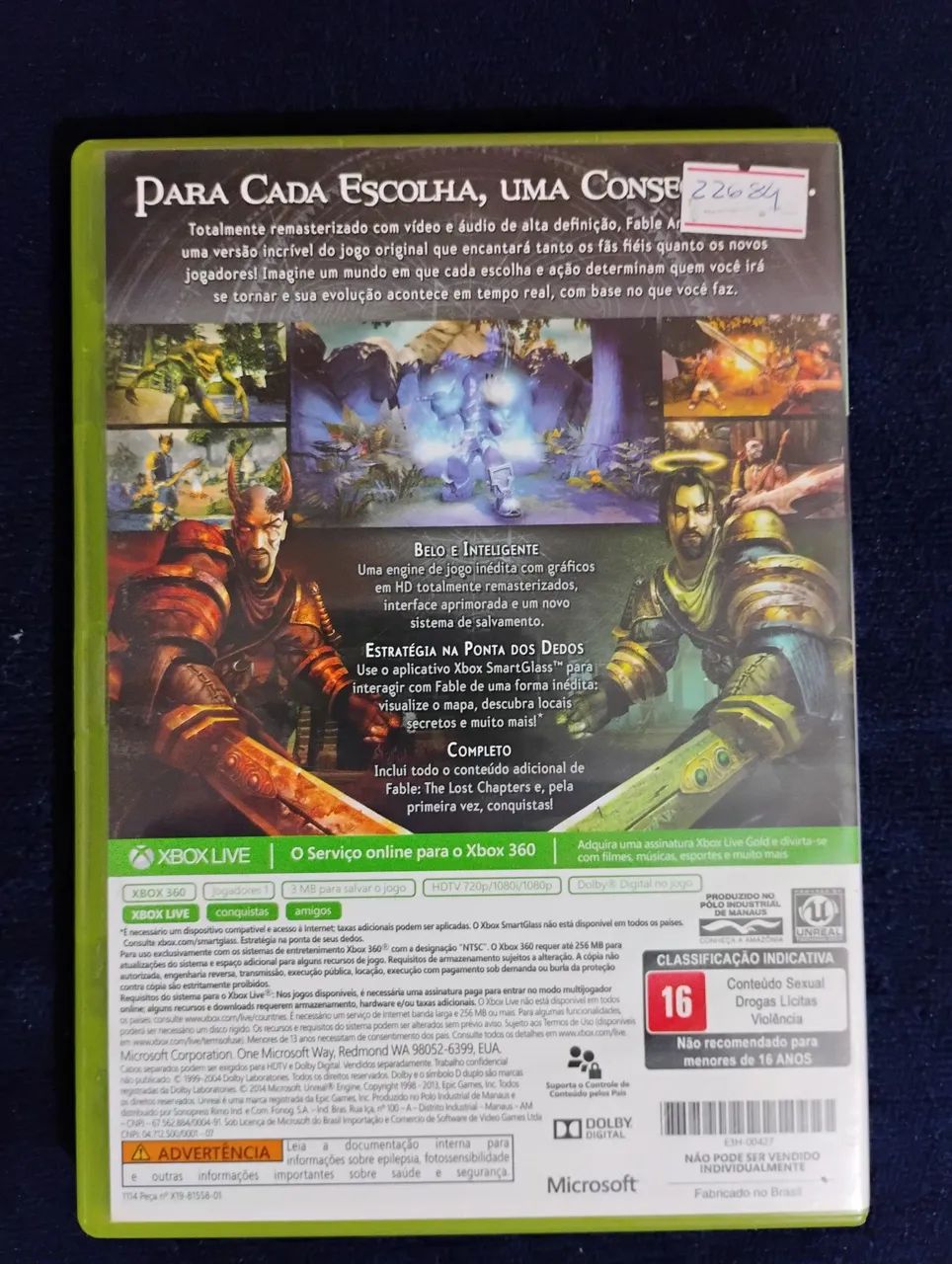 Jogo Fable xbox360 original - Foto 2