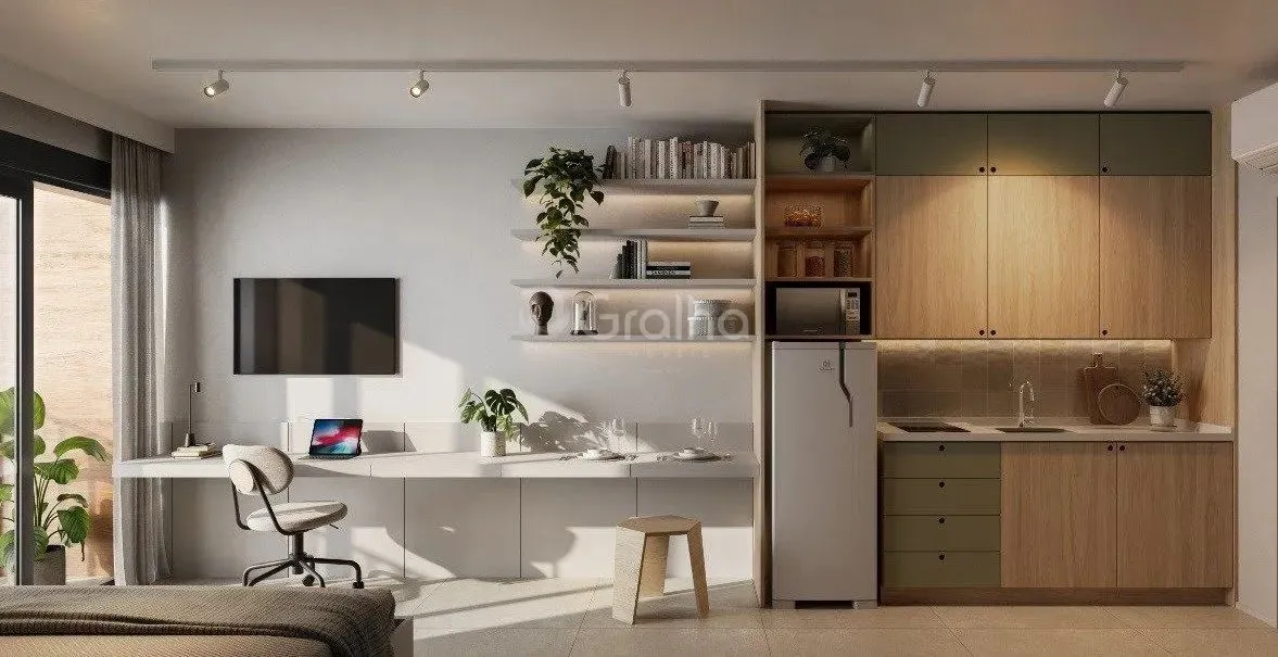 Estúdio de 48m²na Trindade