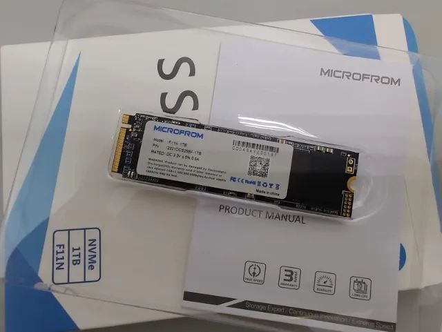 SSD 1TB M.2 NVME, Gen3x4 2280 NOVO (Já com Win 10 PRO - Pré Inst.) - Aceito Cartão/Pix .