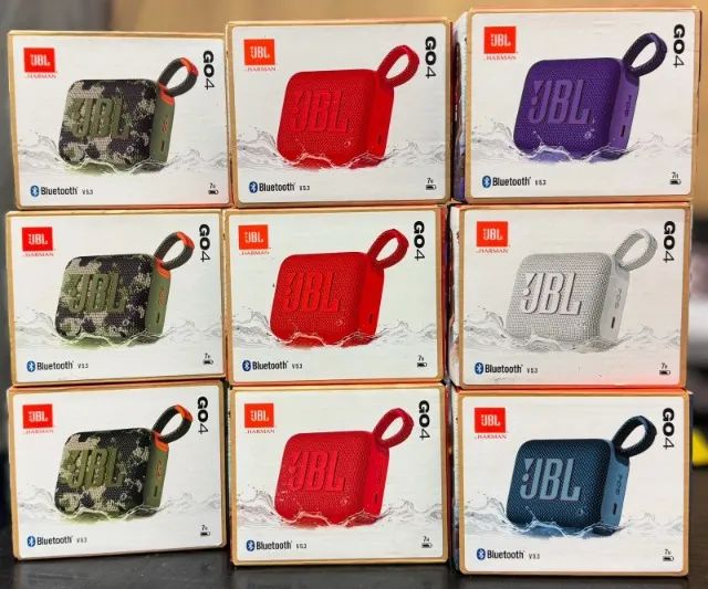 Caixa de Som Bluetooth Jbl Go 4 Prova d'água Original