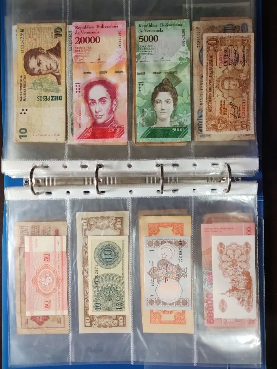 Coleção de 60 cédulas e 60 moedas antigas - Foto 3