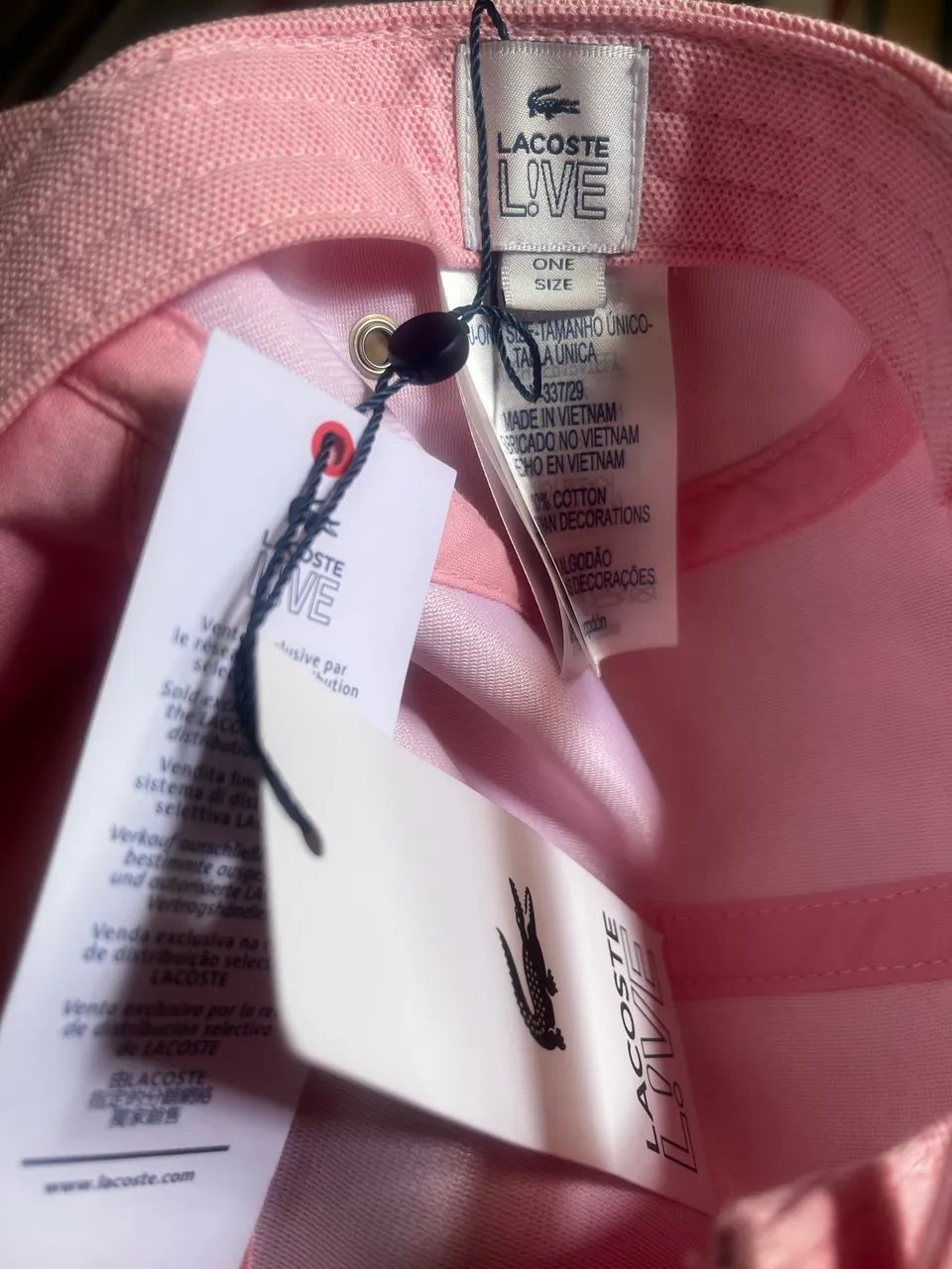 Boné Lacoste Girolle Rosa  - Foto 5