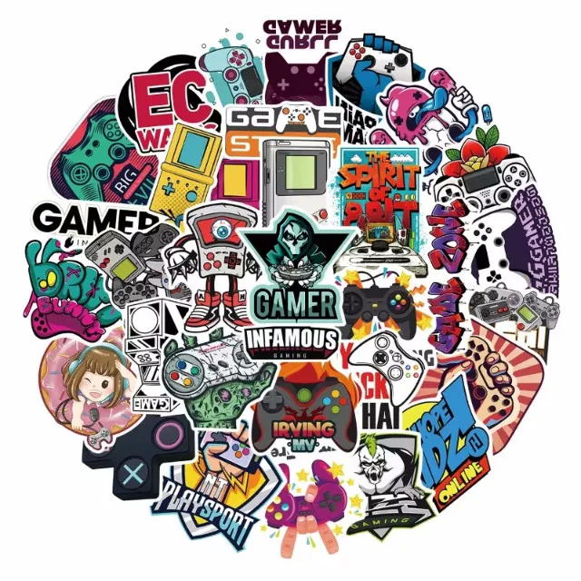 Pacote com 10 adesivos em PVC (Gamer). Escolha o seu!