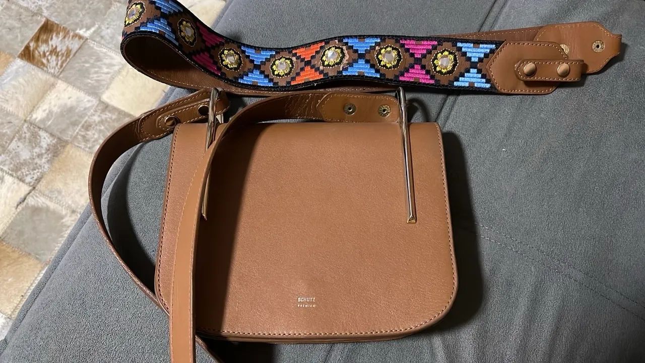Bolsa couro marrom Schütz  - Foto 3