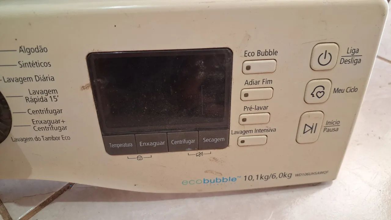 Painel completo da Máquina de Lavar Samsung Eco Bubble 10,1kg - Foto 5
